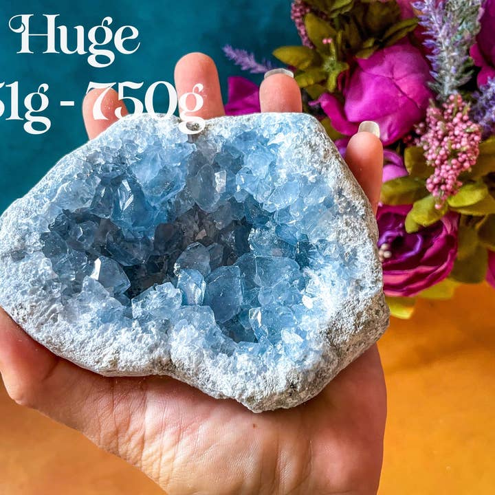 Mandala Gems - Wholesale Spiritual Stone/Crystal - Ethically Sourced CELESTITE Clusters