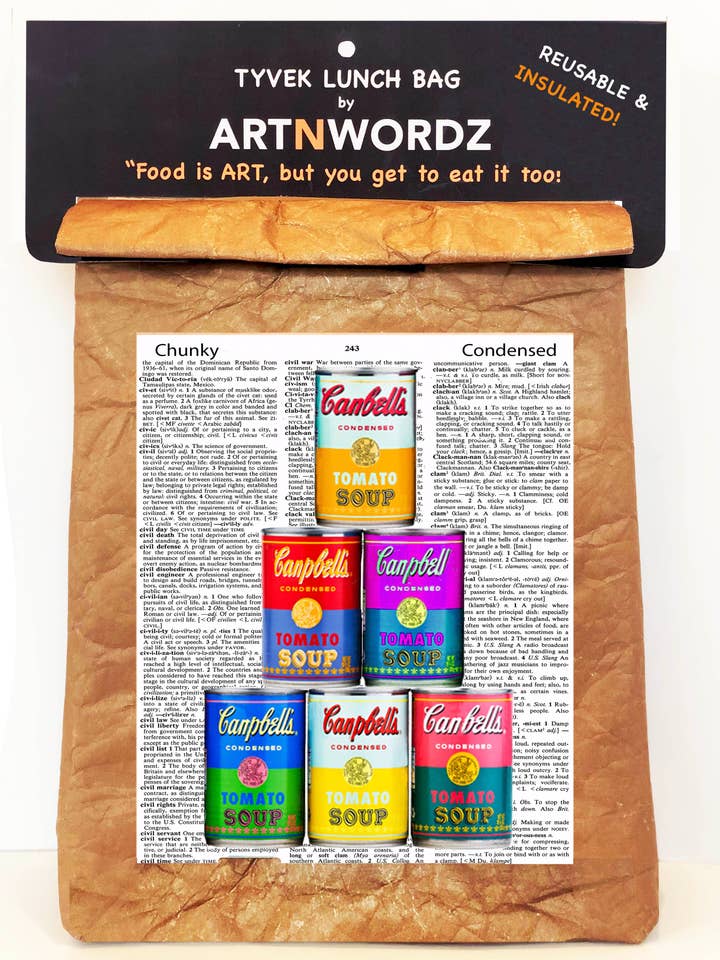 LUNCHTAS MET GESTAPELDE BLIKJES voor wholesale door ARTNWORDZ LLC