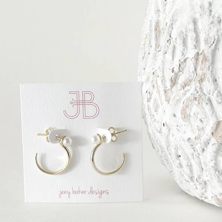 Sally Pearl Hoop for wholesale by Jeny Baker Designs