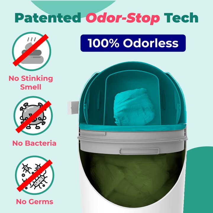 SHEERUN - Wholesale Diaper Caddy - Baby - Pure Magic Majestic Diaper Pail (Patented Odor-Stop System)34