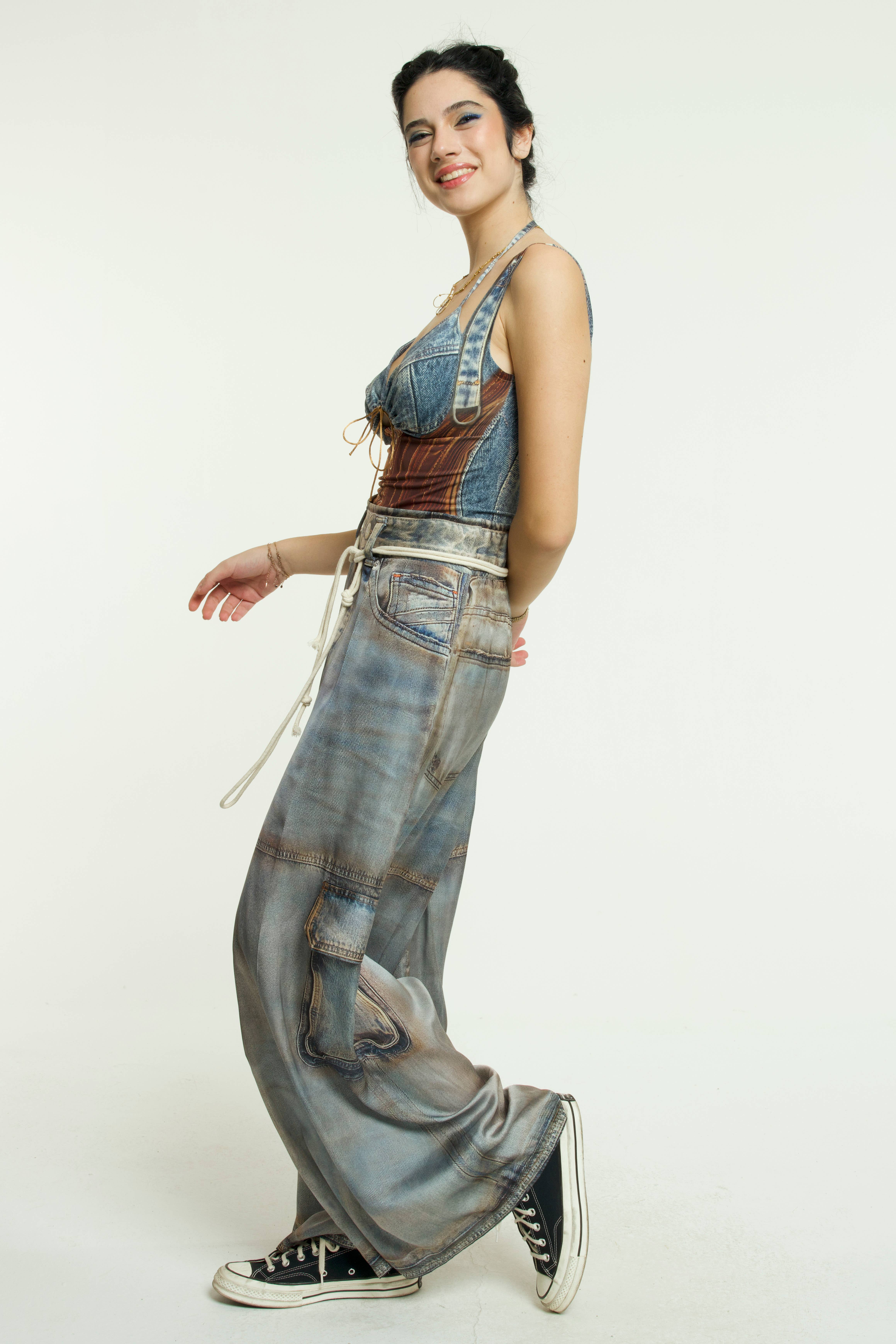 IPNG Design – Engroshandel Bukser - Dame – Bukser Sateen Rust - Jeanious8