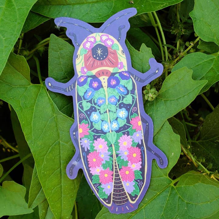 K.E. Antoloci - Vendita all'ingrosso Adesivo - Adesivo in vinile con fiore di settembre