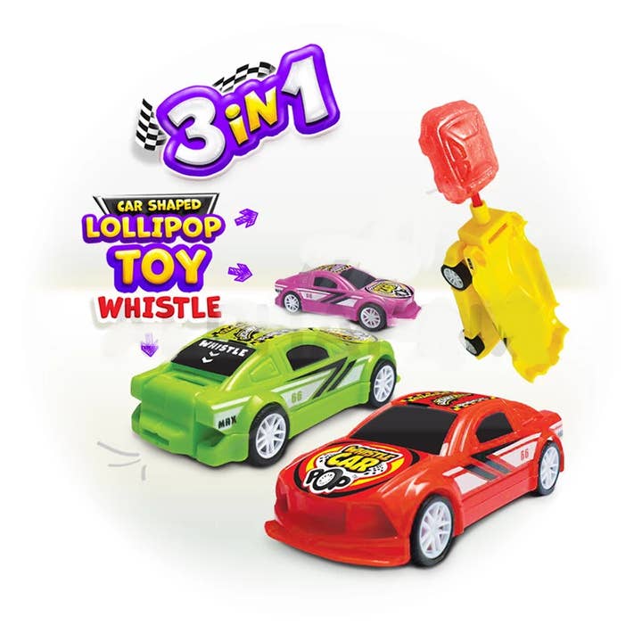 LS GROUP - Wholesale Lollipop - Vegan whistle car lollipop