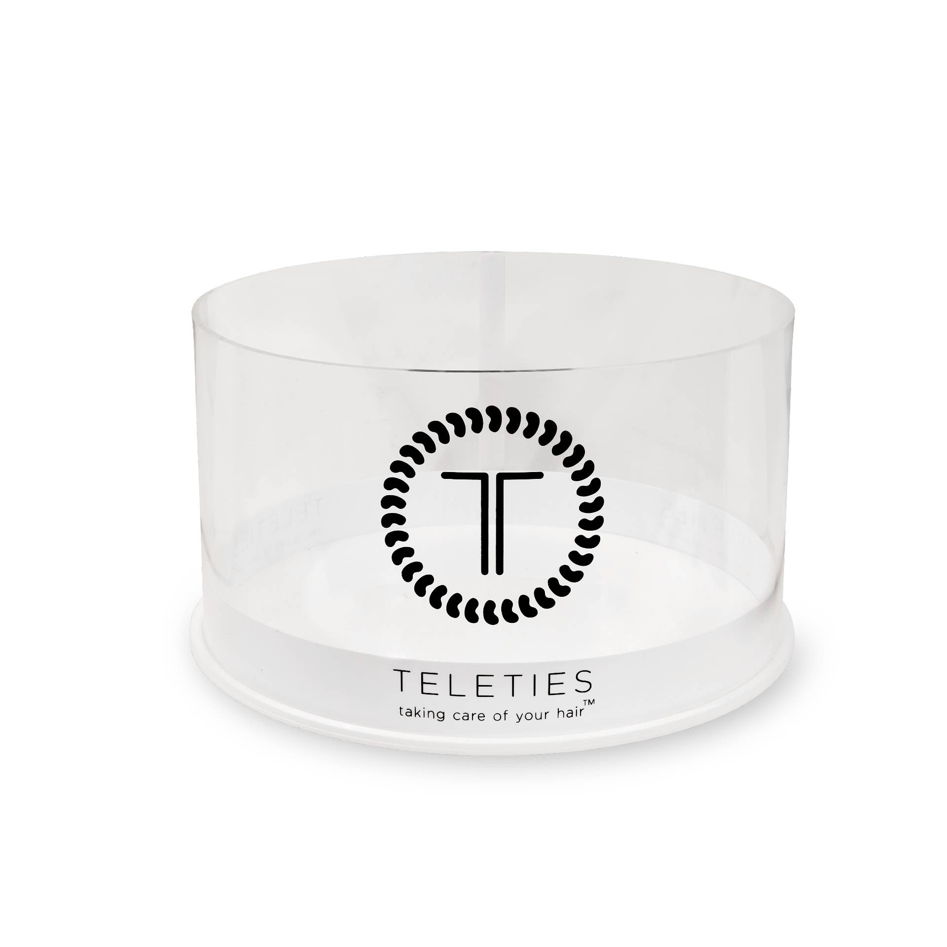 TELETIES - Wholesale Hair tie - Spiral Hair Coil/Hair Tie Empty Acrylic Starter Bowl