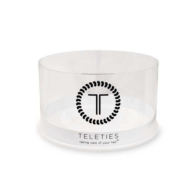 TELETIES - Wholesale Hair Tie - Spiral Hair Coil/Hair Tie Empty Acrylic Starter Bowl