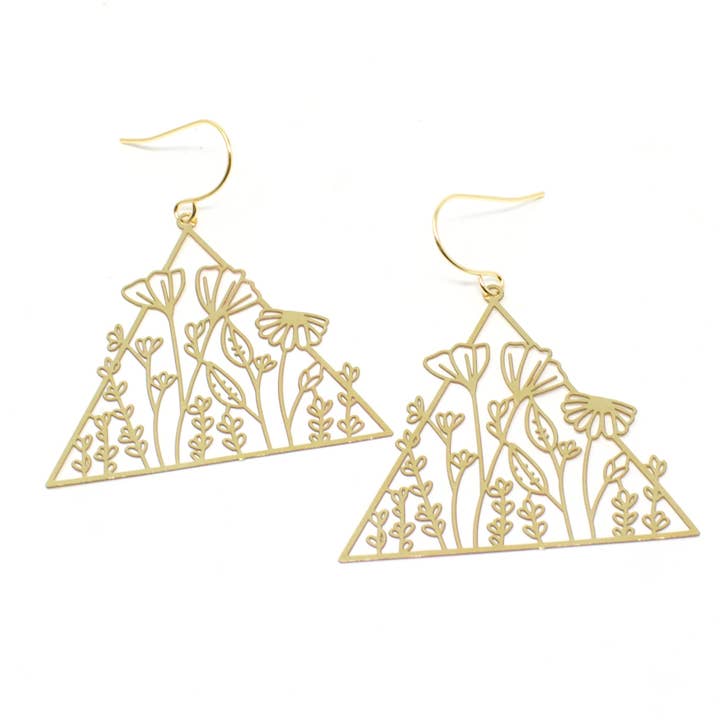 Floral Triangle Oorbellen voor wholesale door Crafts & Love