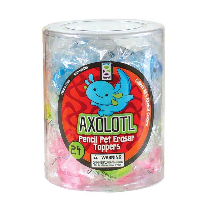 Geddes – wholesale Suddgummi – AXOLOTL SUDDGUMMI PENNA TOPPER 24/TUB2