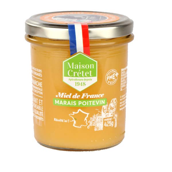 Marais Poitevin honey 425g for wholesale by Maison CRÉTET