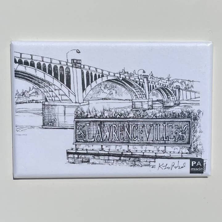 40th St. Bridge Lawrenceville - Magnet for wholesale by KLoRebel Art Co.