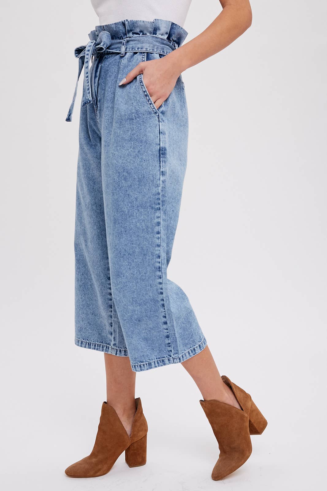 Bluivy - Wholesale Pants - Women's - BELTED PAPERBAG CULOTTES15