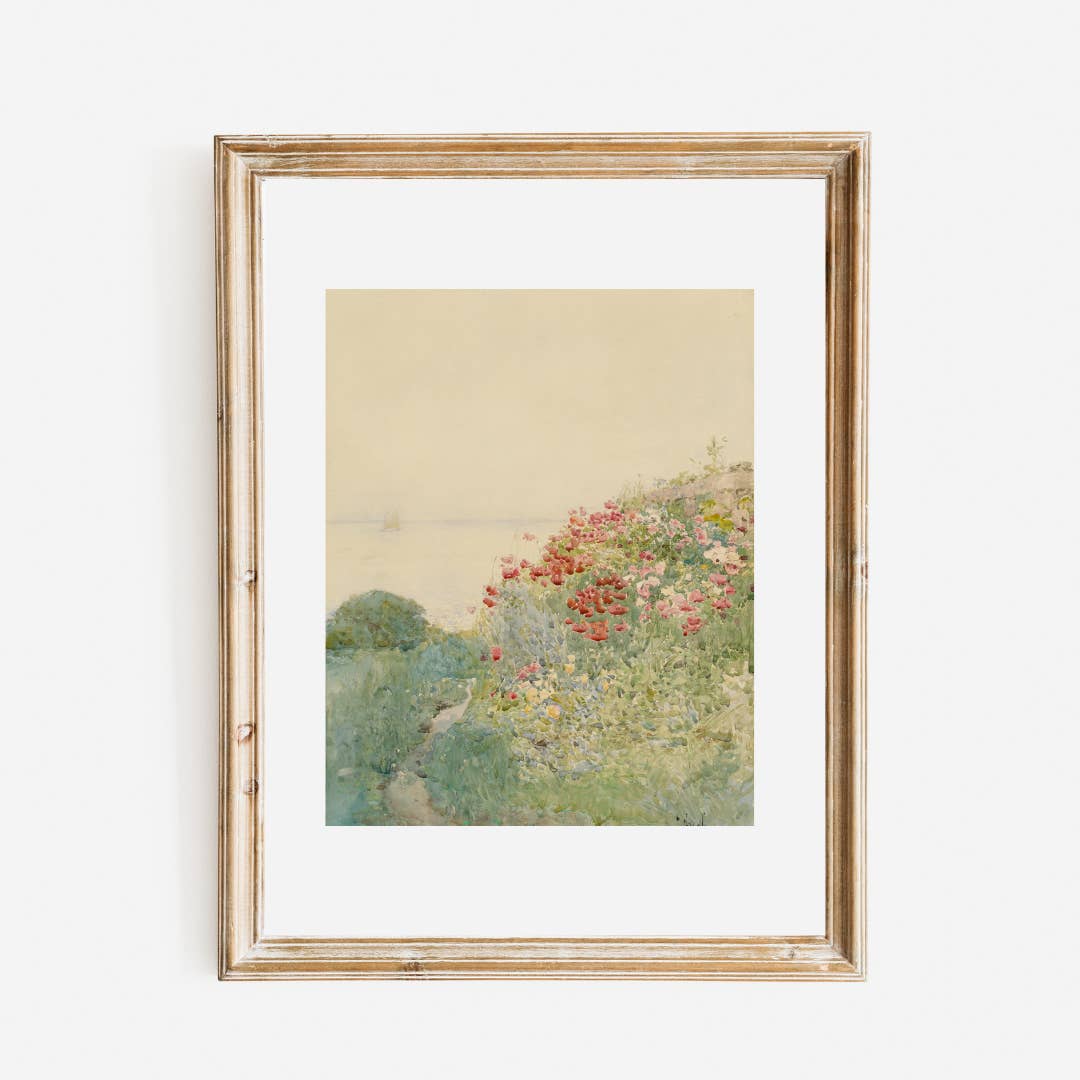 Sea to Skye - Wholesale Art Print - Field of Poppies Antique Print