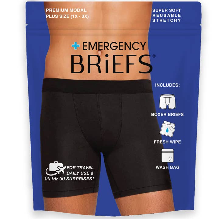 Men’s Spare Underwear Kit - Travel Daily Use Accidents 1X-3X for wholesale by Panty Fresh