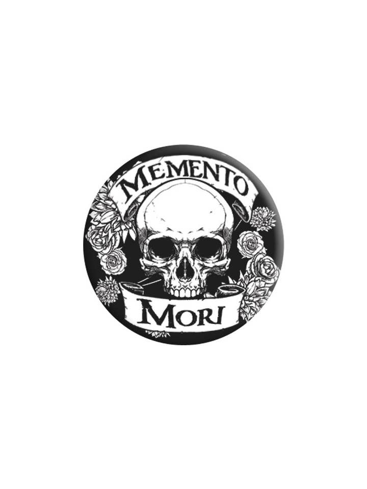 Memento Mori Skull 25 mm insigne voor wholesale door Grindstore