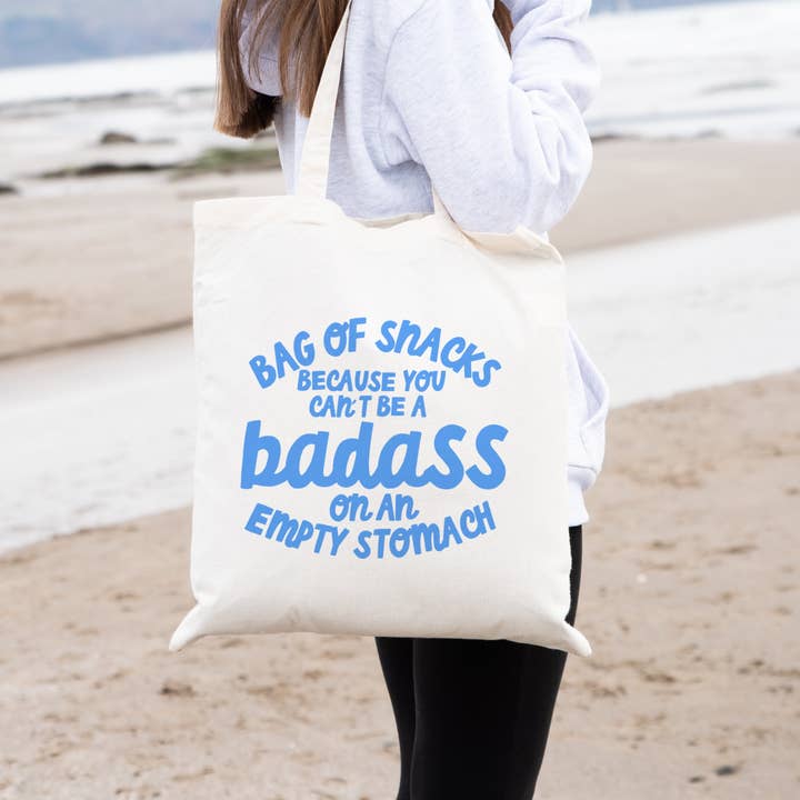 Tote Bag - You Can't Be a Badass On An Empty Stomach for wholesale by Colourful Life