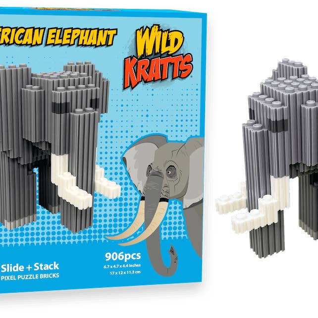Pix Brix - Wholesale Build-a-Toy - Kids - African Elephant - Wild Kratts2