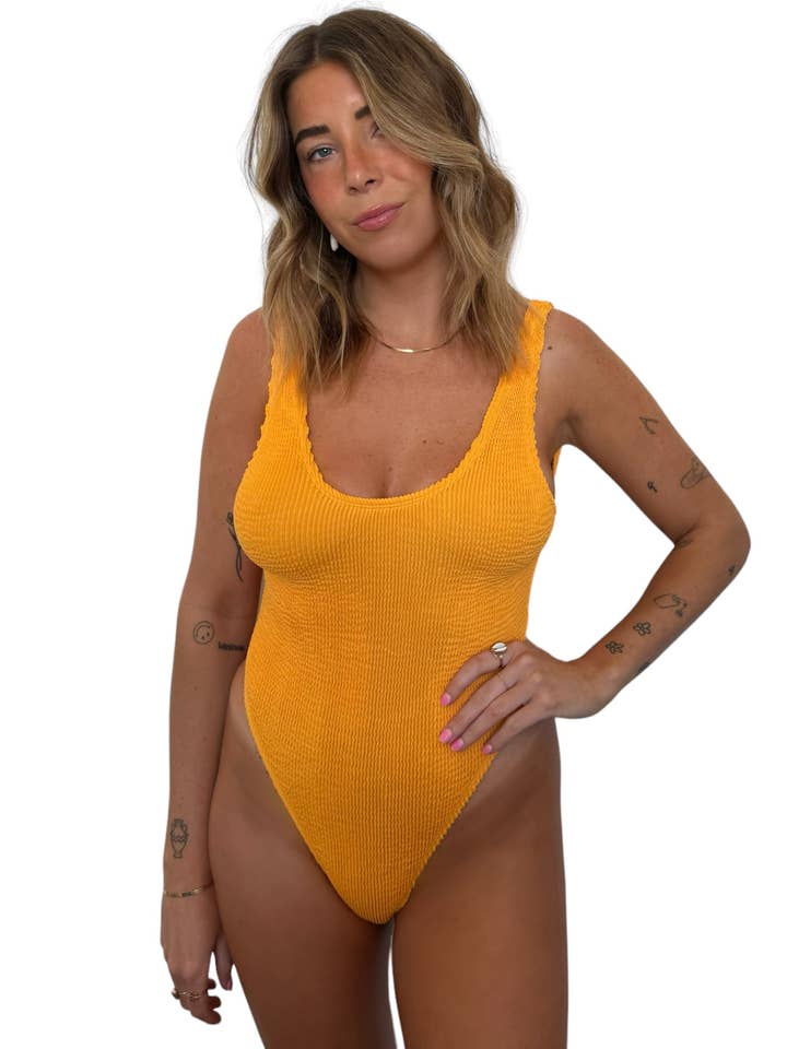 Janie One-Piece - Marigold for wholesale by Lokal Swim Co.