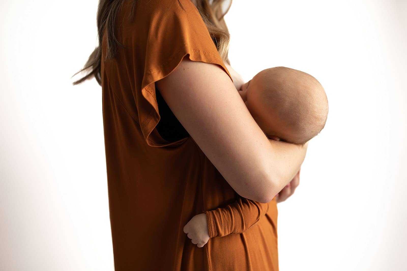 Three Little Tots - Wholesale Dress - Maternity - Saddle Orange Western Mommy Labor & Delivery/ Nursing Gown 9