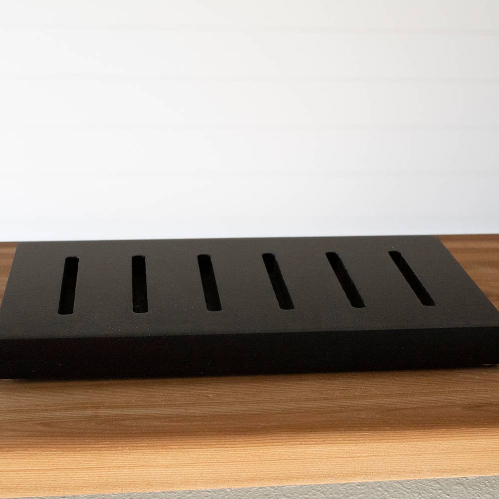 Milkhouse Candle Company - Vente Support/étui pour présentoir - Plateau d'exposition en bois noir pour fondants de cire – Pack de 61