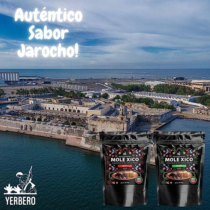 YERBERO - Wholesale Sauce - Yerbero - Authentic Artisan Mole Xico Veracruz 1.1 Lb (455gr) | Artesanal Mole Veracruzano (Sweet & Spicy Flavors) | Premium Quality Ingredients,5