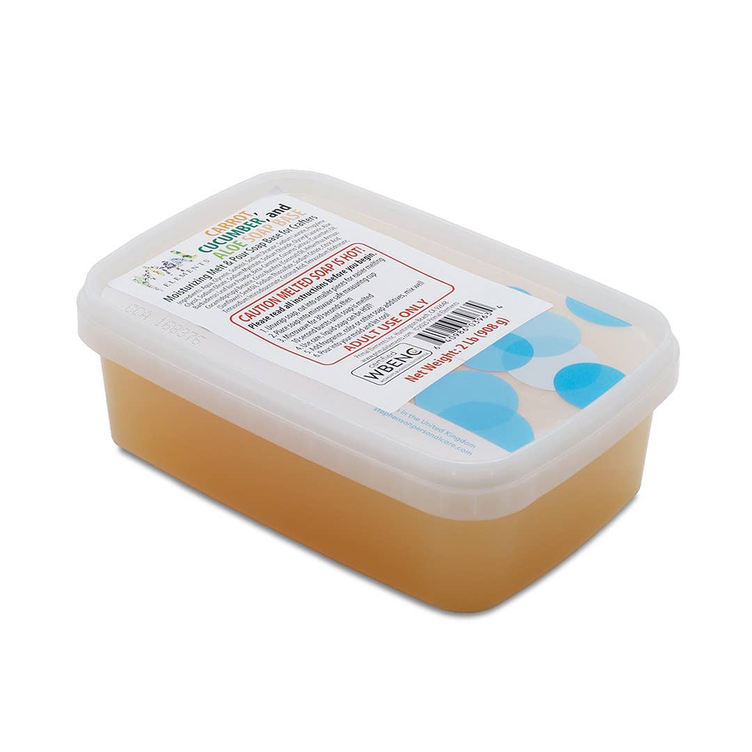 Primal Elements – wholesale DIY craft kit – Carrot, Cucumber, and Aloe Soap Base 1
