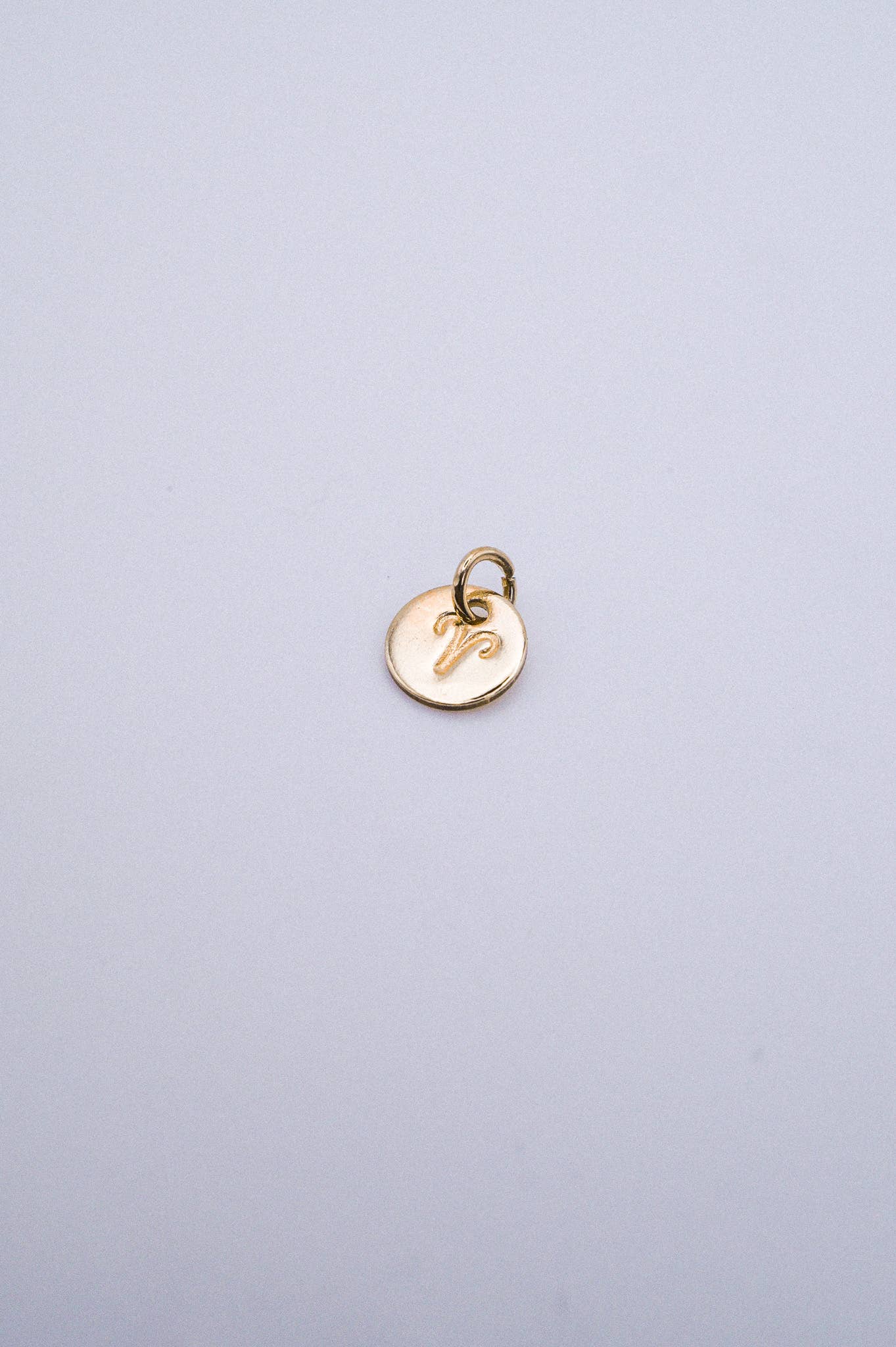 Hannah Naomi - Wholesale Individual Charm/Pendant - Tiny Zodiac Circle Charm, SOLID 14K Gold0