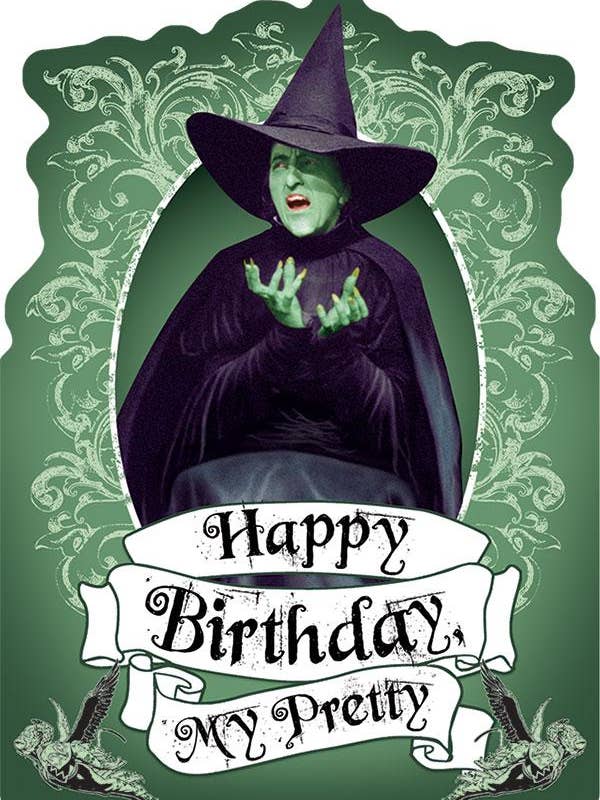 Glitzerkarte Zauberer von Oz - Wicked Witch für den Großhandel von Paper House Productions