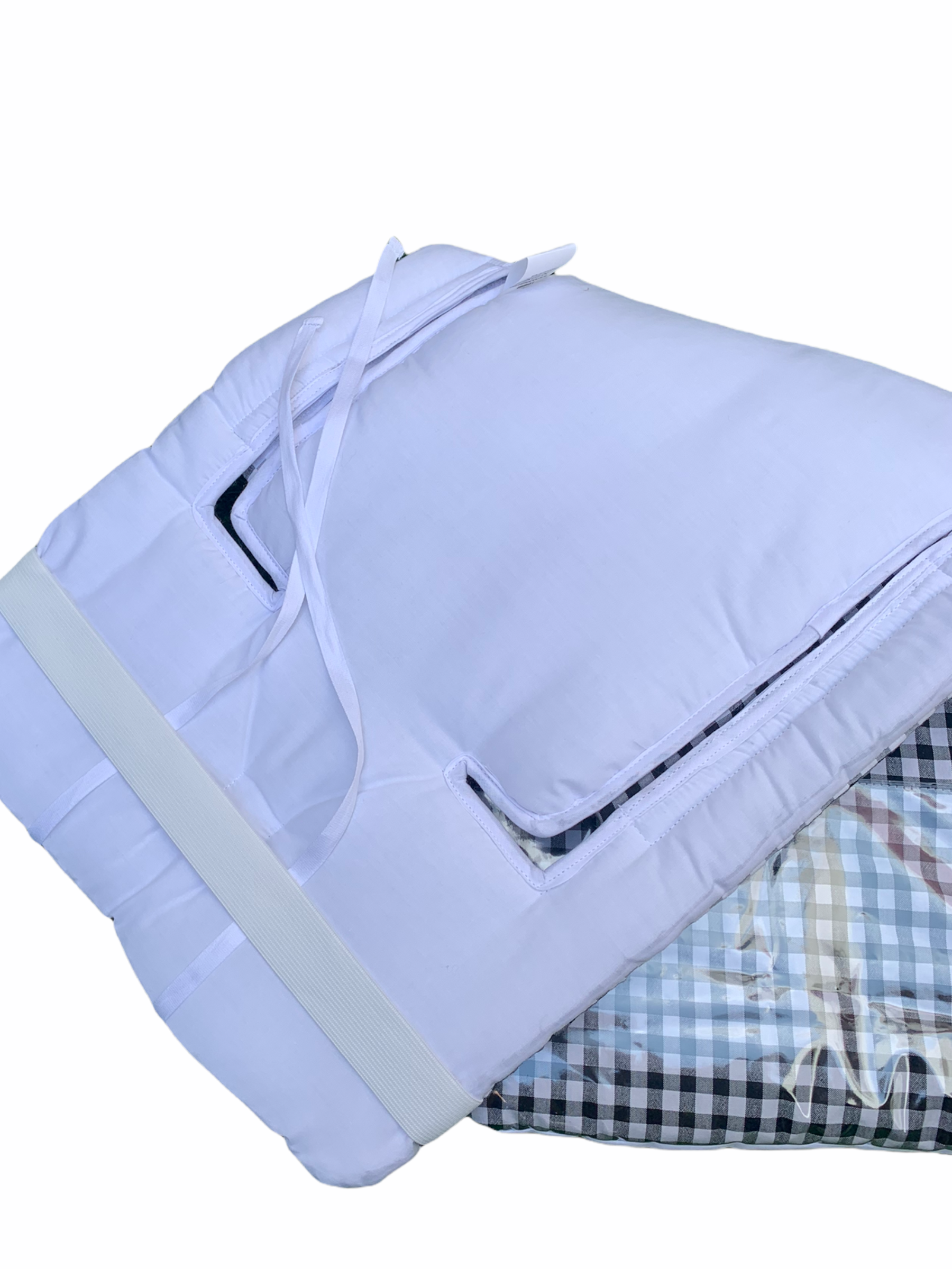 Petite Parisienne – wholesale Spjälsängslakan – Universell vadderad barnvagnsmatta 80x33 cm, justerbar2