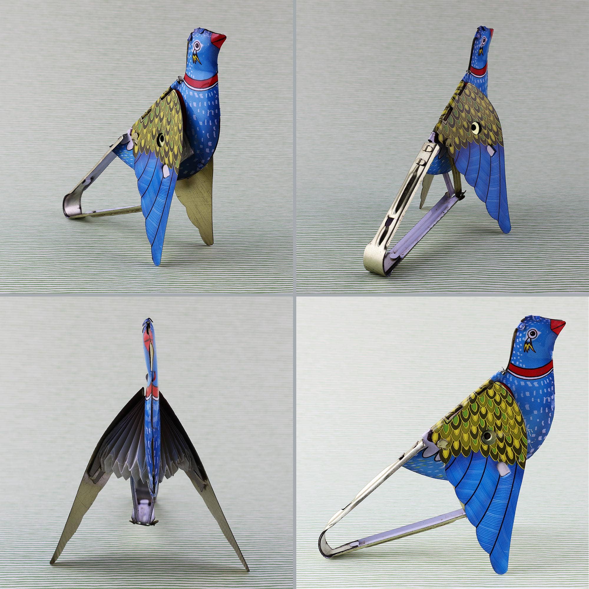 Tribal Trade GmbH - Wholesale Decorative Figurine - 7-piece set of tin toy birds whistling sparrow tin bird8