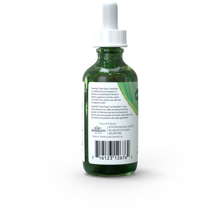 SweetLeaf® - Vendita all'ingrosso Zucchero - Concentrato di stevia liquido Sweet Drops®, SteviaClear®, 2 once1