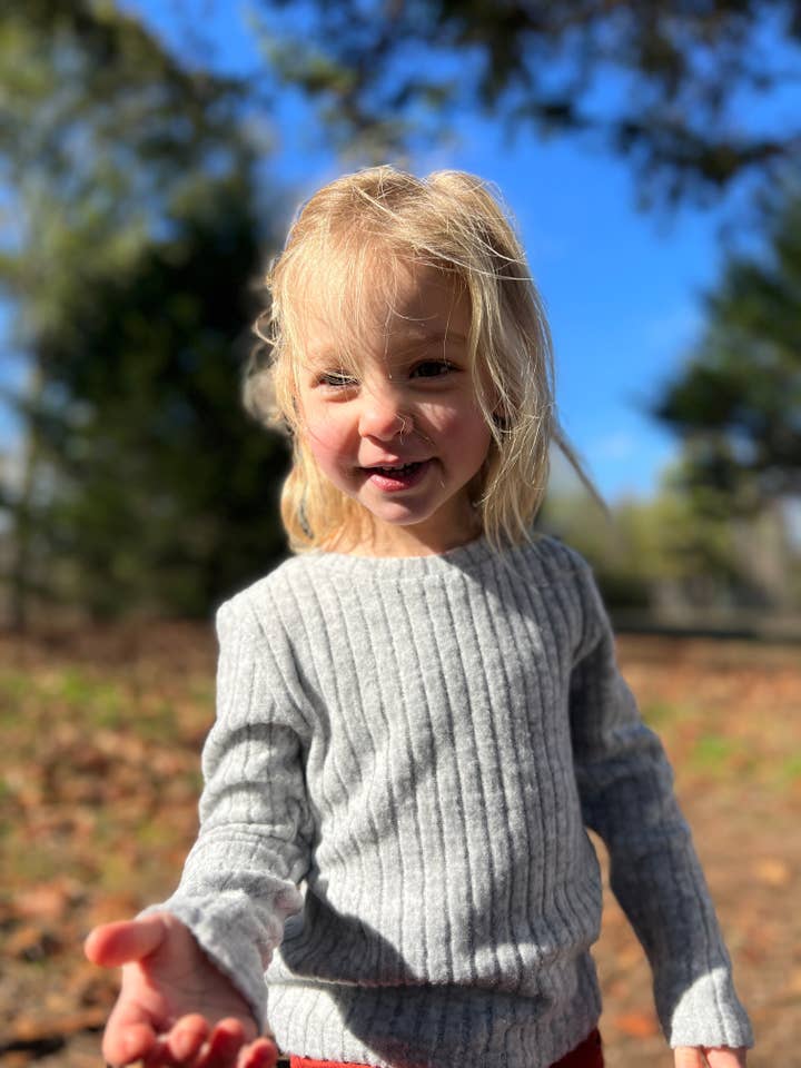 Vignette - Wholesale T-Shirt - Kids - Nikki ribbed t-shirt in heathered grey