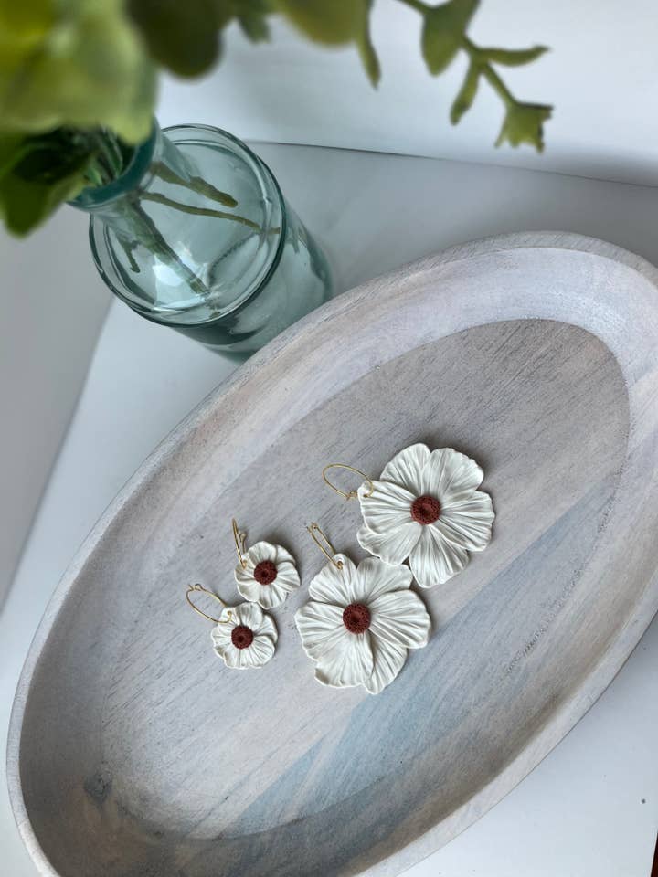 Flower Hoop Earrings for wholesale by Lotus & Luck