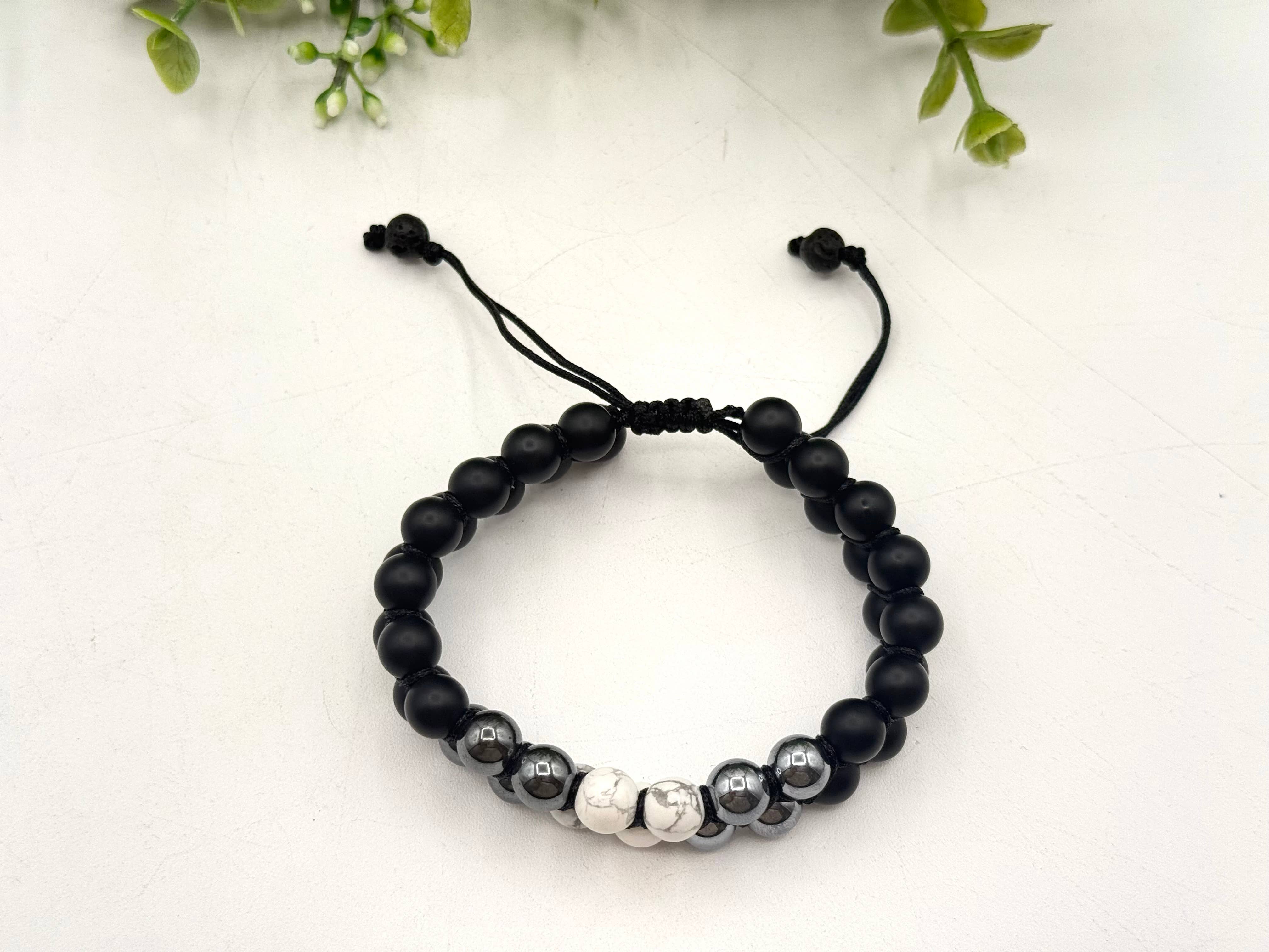 Meraki Gemstones - Wholesale Beaded Bracelet - Pain Relief Support Adjustable Bracelet 8"-9.5"L   2