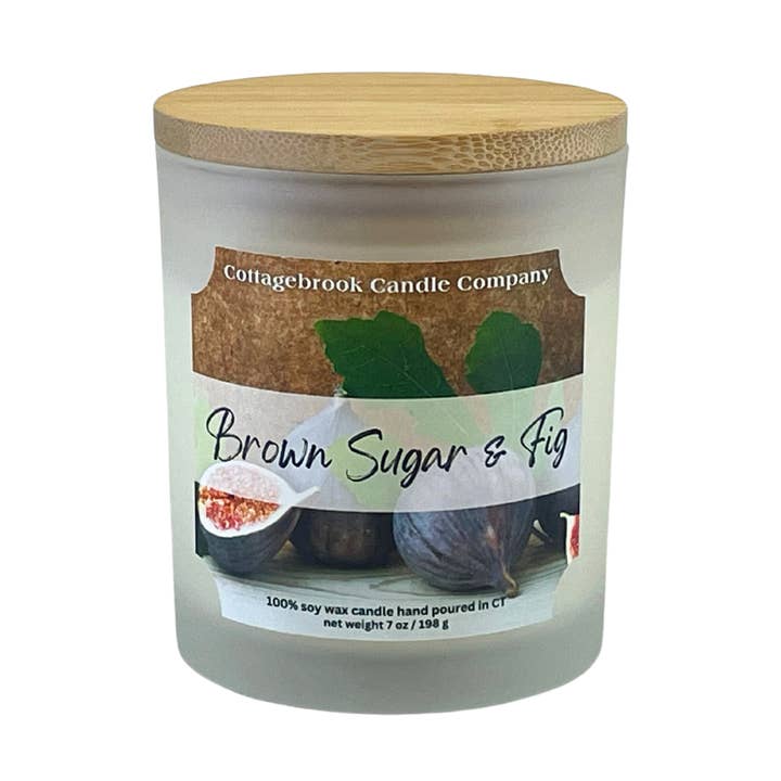 Brown Sugar & Fig Soy Candle for wholesale by Cottagebrook Candle Company