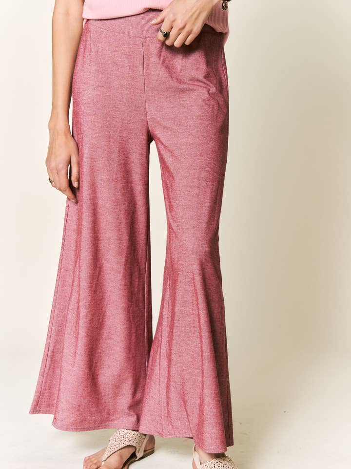 High waist wide casual pants p20151 for wholesale by Petal Dew