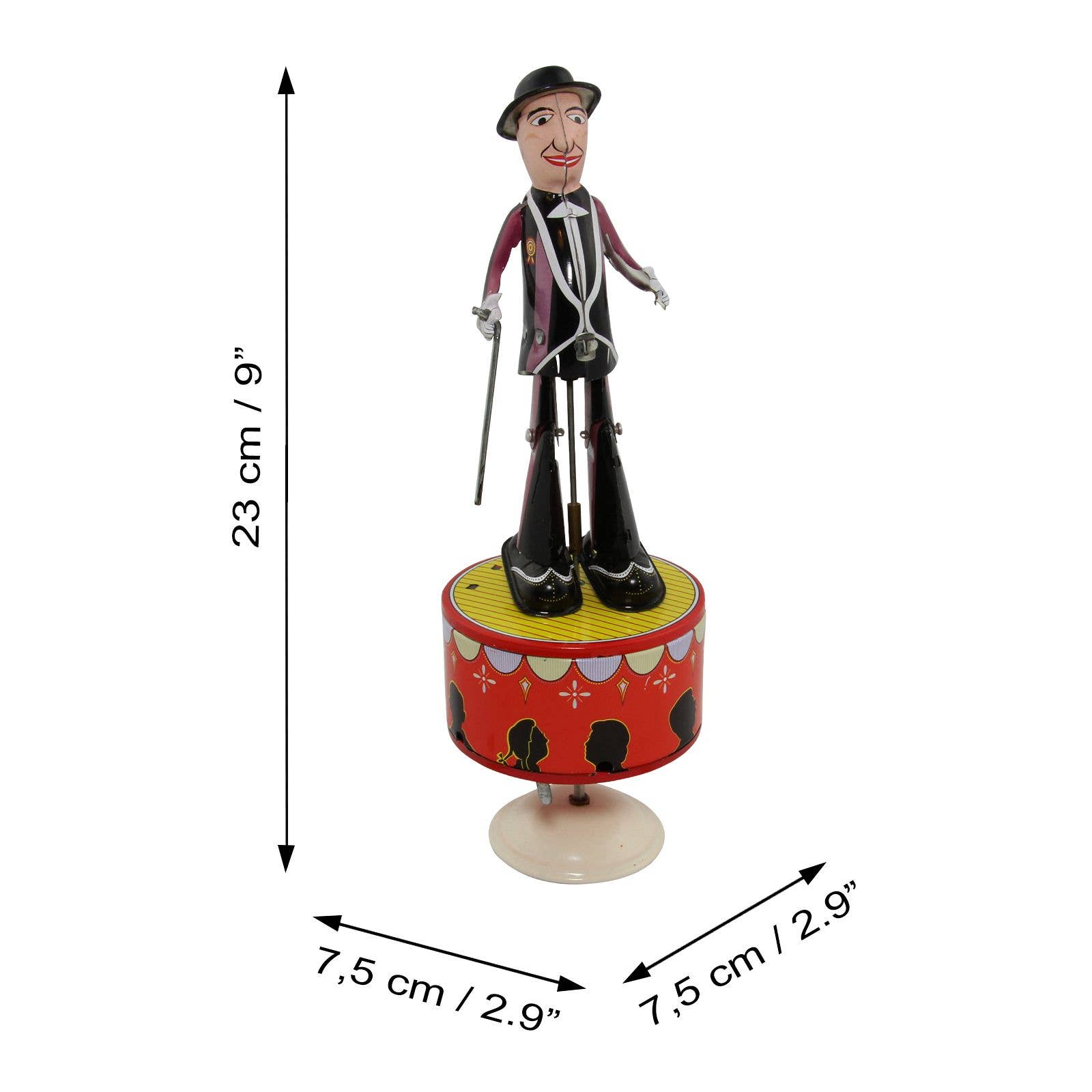 Tribal Trade GmbH - Wholesale Decorative Figurine - Tin Toy Tap Dancer 2 Tap Dance4