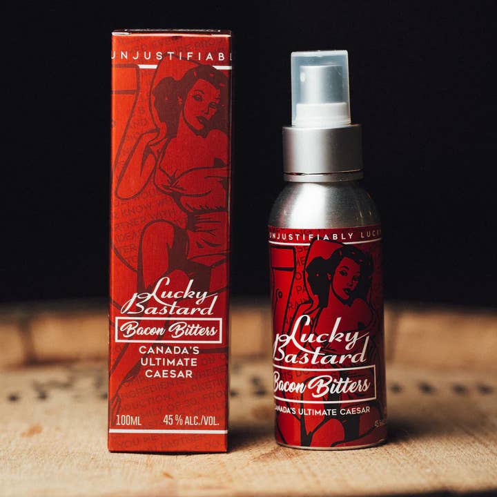 Lucky Bastard Bacon Cocktail Bitters for wholesale by Lucky Bastard Distillers