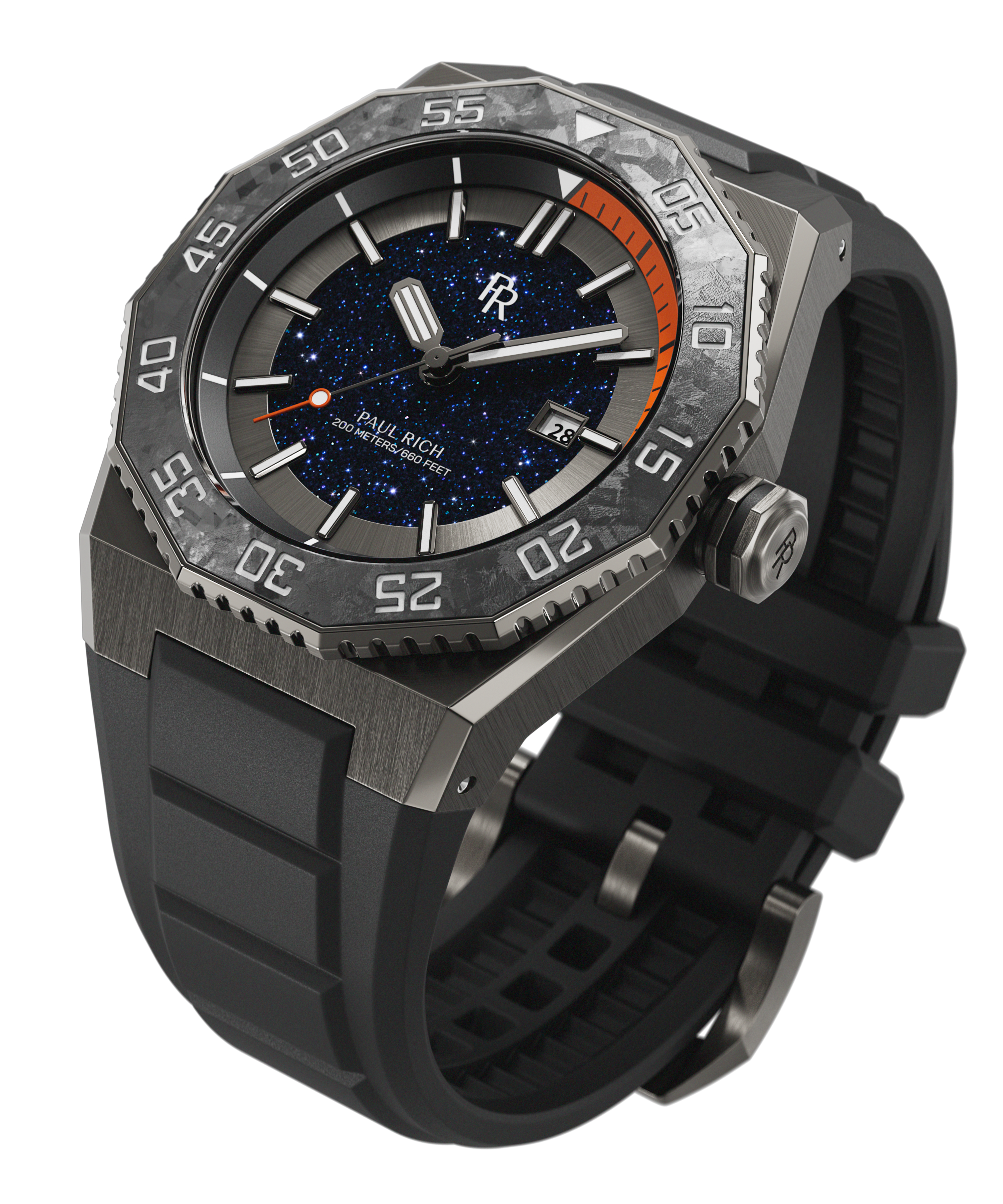 Paul Rich - Wholesale Wrist Watch - Men's - Aquacarbon Pro Forged Grey - Aventurine6