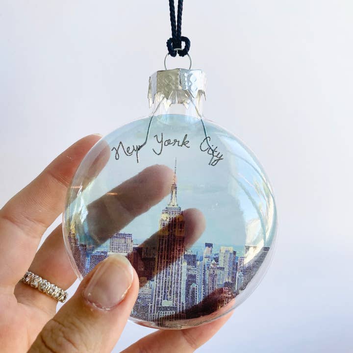 Skel & Co - Wholesale Ornament - New York Empire State Building See-Through Glass Ornament2