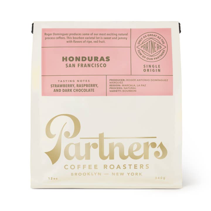 Honduras San Francisco (Single Origin) 12oz Whole Bean for wholesale by Partners Coffee Roasters