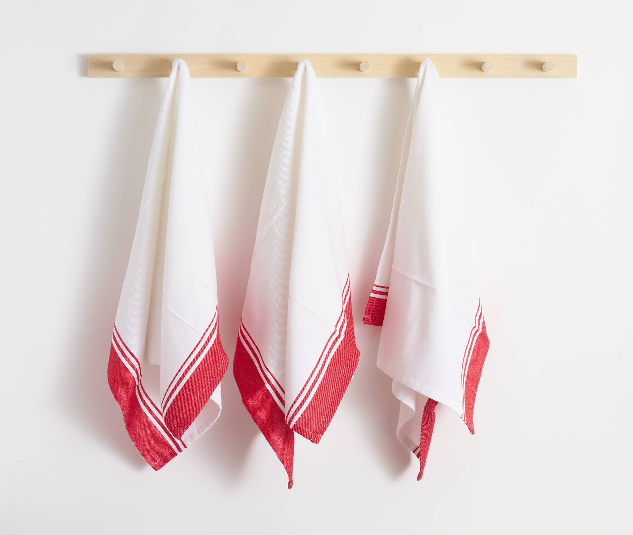 LLdecor - Wholesale Tea Towel - Kitchen Towels, Set of 3 (Red)4