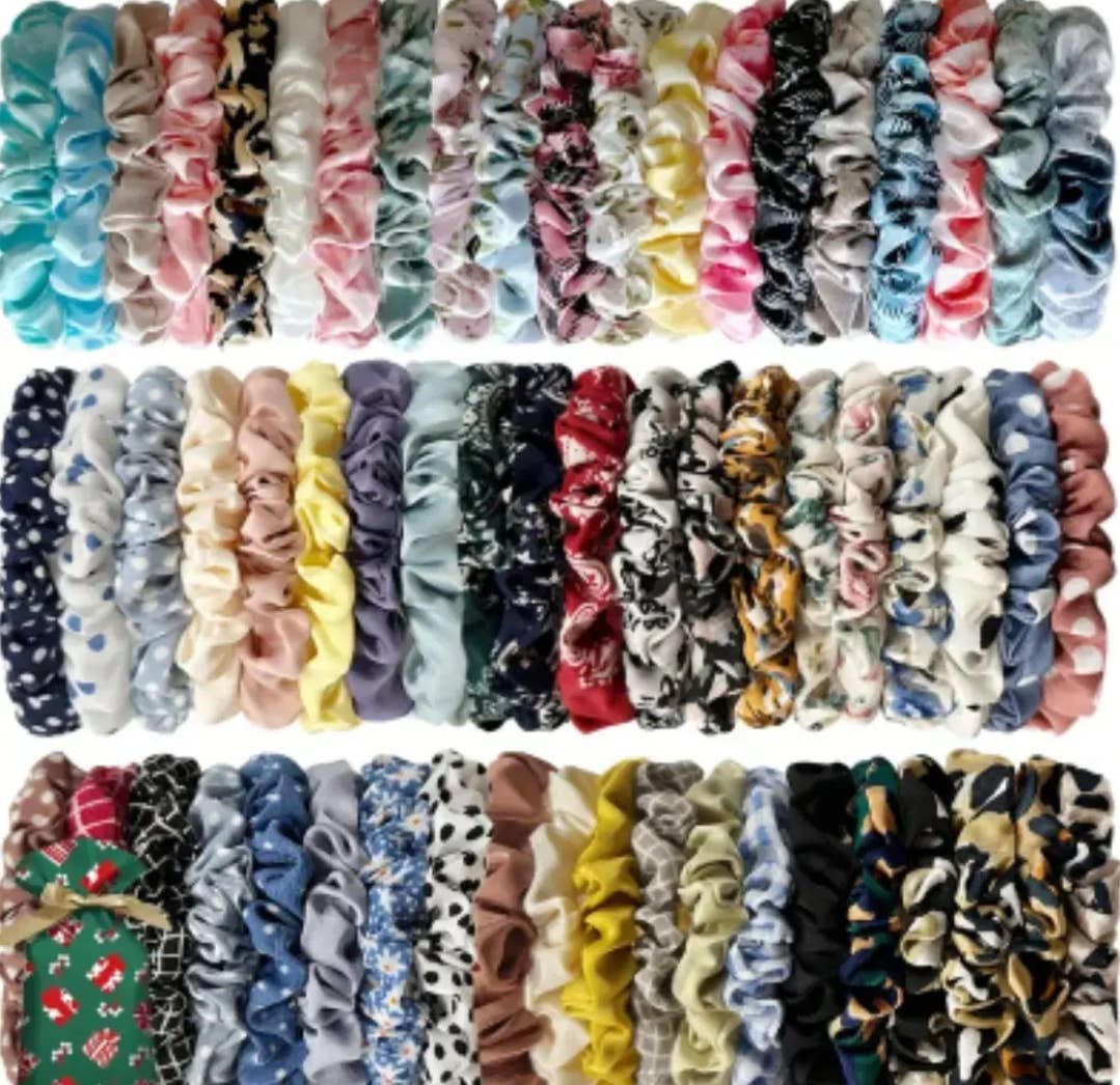 Kids4trendy - Wholesale Scrunchie - Women's - Wholesale SILK scrunchies color mix 21