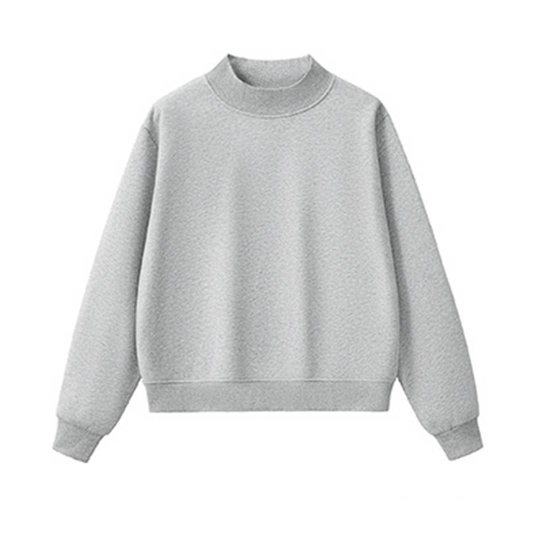 Sodalemon - Wholesale Sweatshirt - Women's - Unisex Cozy Fleece Half-High Neck Sweatshirt1