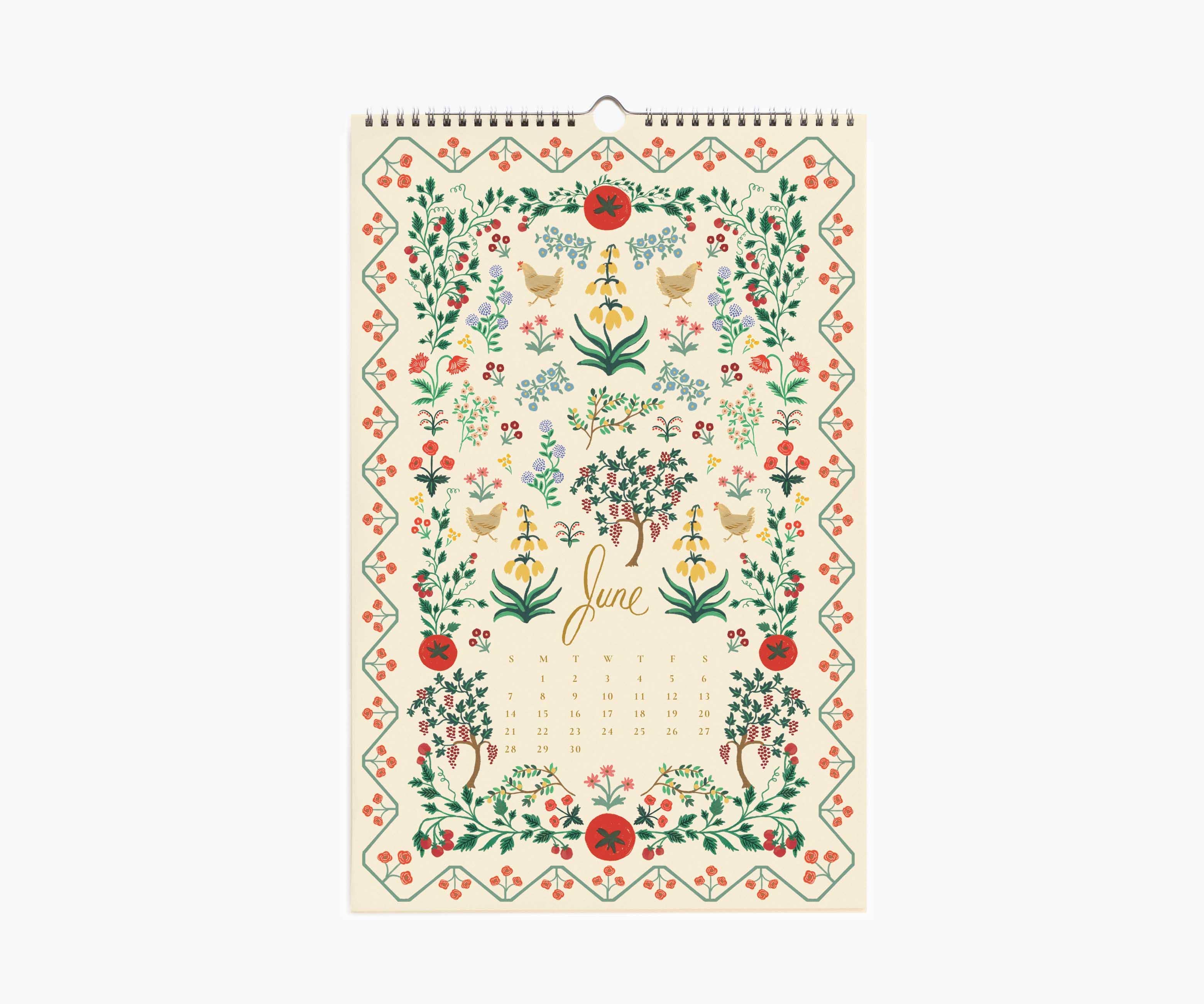 Rifle Paper Co - Wholesale Calendar - 2026 Flora Wall Calendar6