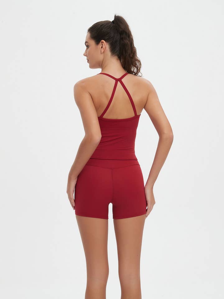 Mantra Active - Wholesale Activewear Set - Women's - Vesper Halter Neck Sports Bra & Shorts Activewear Set31