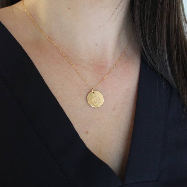 Laalee Jewelry – wholesale Pendant/charm necklace – Gold Zodiac Necklace, Zodiac Jewelry Celestial Coin Necklace2