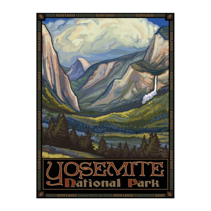 PAL-0094 A Yosemite National Park Yosemite Valley 9x12 Print for wholesale by Art of Place