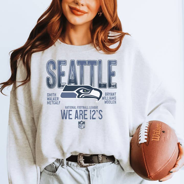 H+P Wholesale - Wholesale Graphic Sweatshirt - Unisex - Seattle Seahawks We Are 12s Graphic Tee/Crew1