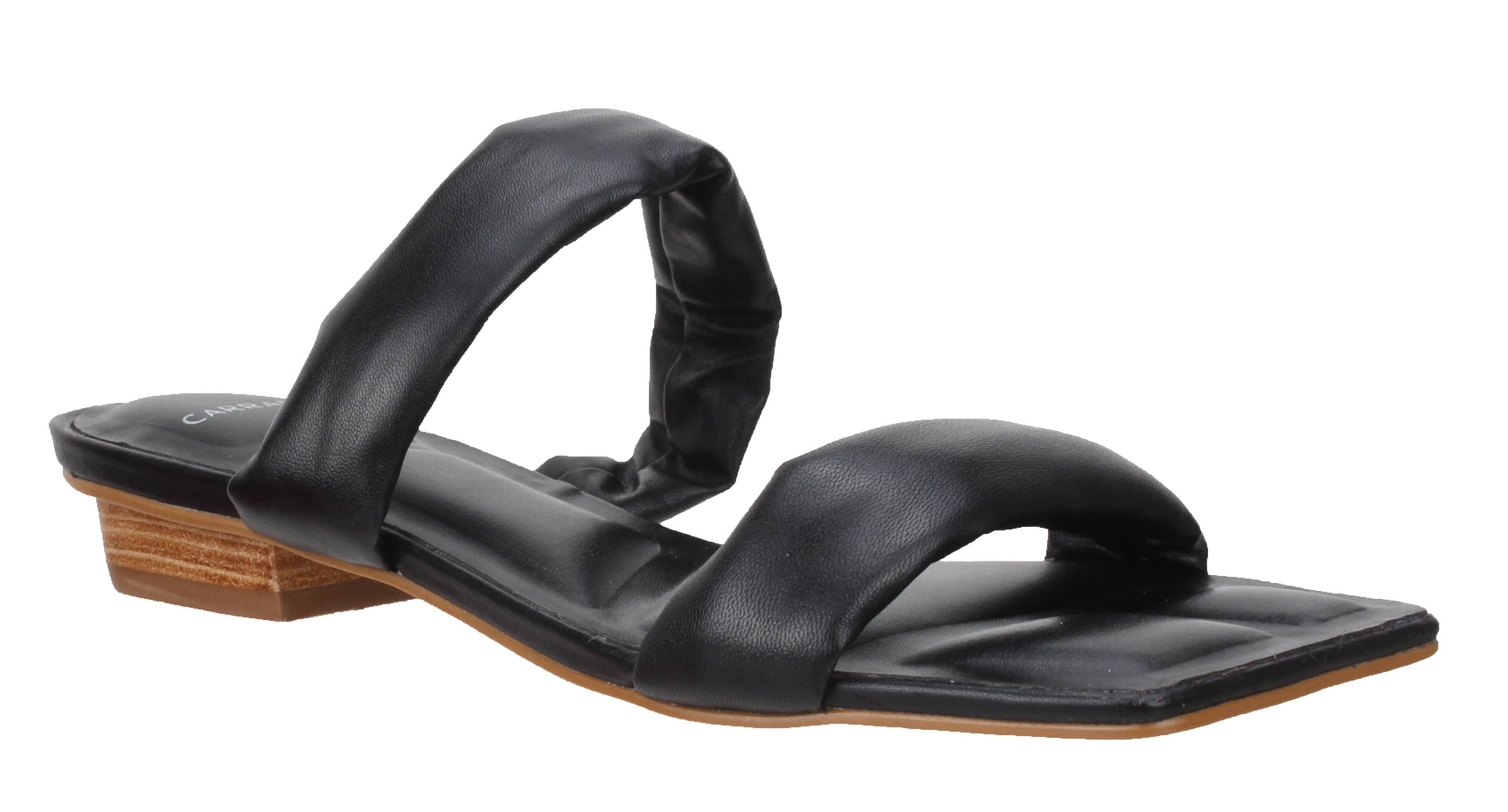 Carrano - Wholesale Sandals - Women's - Phoebe - Leather Slide Sandal Black 5660040