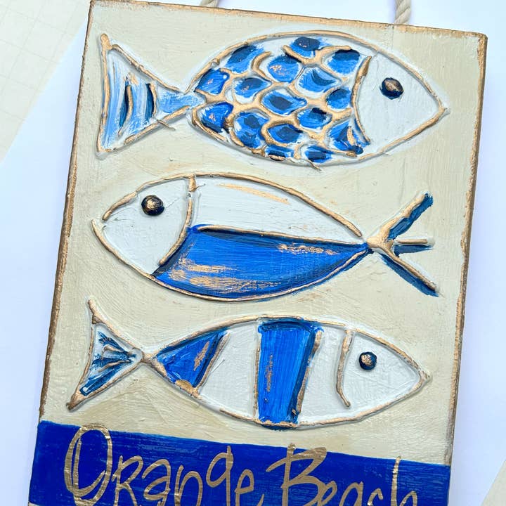 Coddiwomple - Vente Pancarte - Panneau Coastal Fish | Personnalisation personnalisée de la plage nautique 2