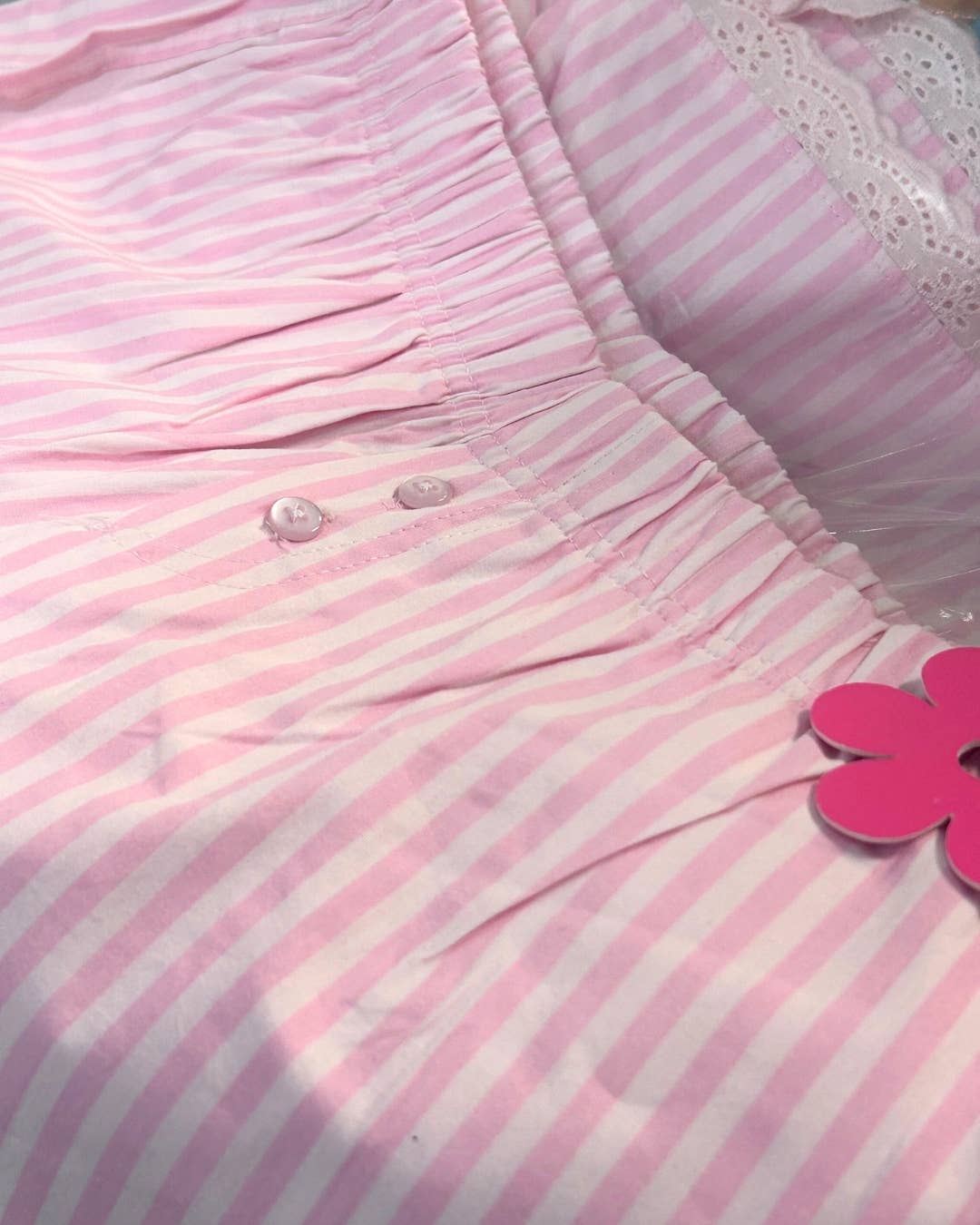 Paper Flower - Wholesale Underwear - Kids - Striped Lace Trim Boxer Shorts Tween Girls2